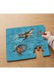 24 Piece Wooden Children's Puzzle with Sea Turtles Design
