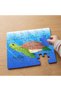 24 Piece Wooden Children's Puzzle with Water Turtle Design