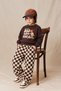 Girls' and Boys' 3-Ply Cotton Sweat Checked Pants and Top Set 2-8 Years