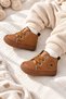 Tan Laced Star Emblem Soft Sole Baby Boy Sports Booties Shoes (4-12 Months / 18-19 Number) - L-263 - 4