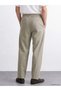 Khaki Loose Fit Men's Trousers - 4