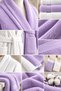 Eldy 8 Piece Family Bathrobe Set 100% Cotton Certified Bathrobe Set |   Dowry Set |   White - Lilac - 6