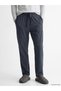 Navy Blue Regular Fit Men's Pajama Bottoms - 2