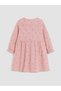 Pink Peter Pan Collar Polka Dot Girls' Dress - 2