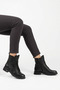 Mosal Bound Boots Genuine Leather Women's Boots Black Skin - 3