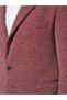 Men's Slim Fit Blazer Jacket Burgundy White - 6