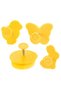 Set 4 Forme Plastic Decupat Prajituri Paste, Galben