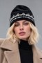 Royal Heritage Elegant Embroidered Velvet Beret with Fleece Inside