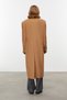 Women's Brown Stitching Coat - 5