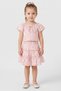 Toddlers Girl Ditsy Print Top, Skirt And Scrunchie Set, Multicolor