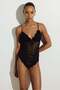 Padded-cup lace thong body - 3