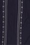 Women Round Neck Embroidered Long Sleeve Blouse, Navy - 5