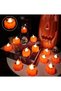 12 Pack Pumpkin Tealights Candles with Spider Web Decor, LED Pumpkin Lights - 3