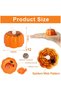 12 Pack Pumpkin Tealights Candles with Spider Web Decor, LED Pumpkin Lights - 4