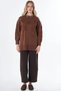Embroidered Appliqué Knitwear Tunic Brown - 3