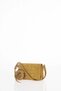 Square Textured Suede Bag in Oil Green - 4