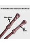 4PCS Light Up Magic Wizard Wand with Sound Effect, Illuminating Toy Wand for Kids, Party Costume Cosplay Accessory Halloween Favors (Brown) - 4