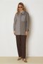 Striped Shirt Collar Tunic 47007 - 3