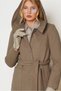 Belted Hooded Coat 90677 - 3