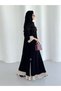 Pleated Stitching Fashion Muslim Abaya Robe (Headscarves not included) - 4
