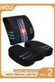 Non Slip Orthopedic Memory Foam Coccyx Cushion and Back Seat for Tailbone and Lumber Pain