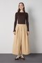 Women's Stone Premium Pleated Loose Cut Skirt Trousers 32059 - 2