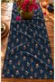 Midnight Garden Petite Bloom |   Navy Blue Small Floral and Botanical Patterned Decorative Table Runner |   Vintage Stylish Tableware Decor - 4