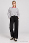 Wide Leg Ruffled Sweatpants Lrn0081 Black - 3
