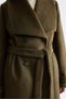 Belted Plush Coat Black - 4