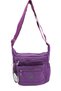 Women's Purple Multi-Pocket Zippered Daily Shoulder and Crossbody Bag 3100 - 5