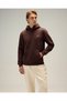 6Wm2005-Brw Men's Hooded Sweat Brown - 2