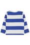 Ny Printed Striped Sweatshirt for 2-7 Years - Blue - 2