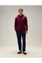 6Wm2005-Brd Men's Hooded Sweatshirt, Burgundy. - 4