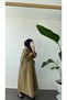 Bibed Cotton Trench Coat Khaki - 5