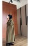 Bibed Cotton Trench Coat Khaki - 6