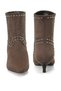 26K-614 Brown Women's Heeled Boots - 5