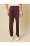 Men Burgundy And Ivory Track Pants - 3
