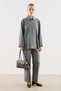 Draped Double-Collar Shirt Indigo