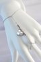 316L Steel Silver Color White Bubble Heart Design Shahmeran