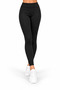 Women's Three-Piece Set Round Neck Sleeveless Blouse Open Front Long Cardigan Elastic Waist Leggings Pants Woven Detail Soft Textured Stylish Casual Black Knitwear Set - 2