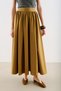 Technical Fabric Ruched Skirt Camel - 5