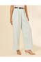 Women Blue High-Rise Wide-Leg Trousers