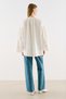Ribbed Detailed Belted Tunic Ecru - 8
