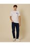Men White Embroidered T-Shirt - 2