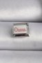 316L Steel Silver Color White Pink Ouma Engraved Nomination Charm