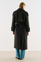 Premium Kruvaze Trench Coat Black - 7
