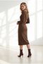 Women's Brown Collar Detailed Buttoned Cotton Camisole Dress Elb-19002692 - 2