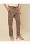 Men Brown Plain Cargo Pants