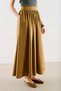 Technical Fabric Ruched Skirt Camel - 4
