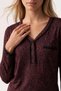 Women's Burgundy Pajama Set 30193 - 2